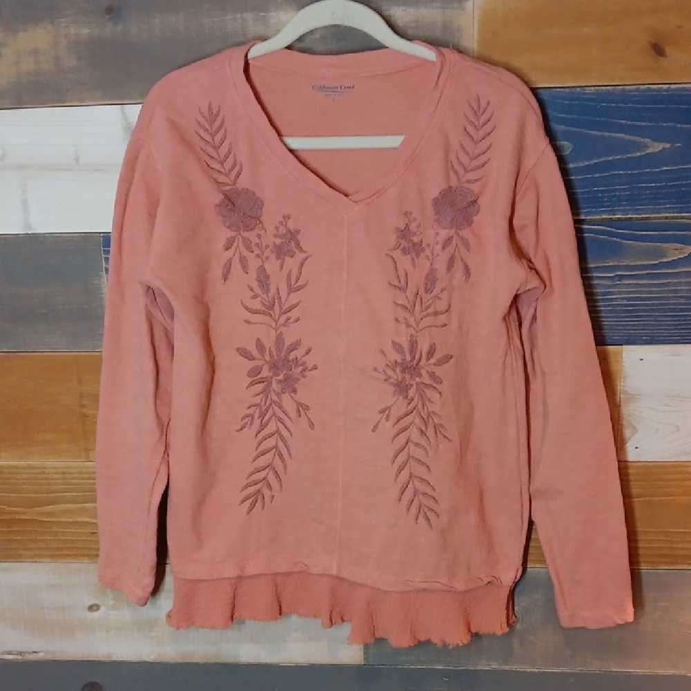 Coldwater Creek Embroidered Top S